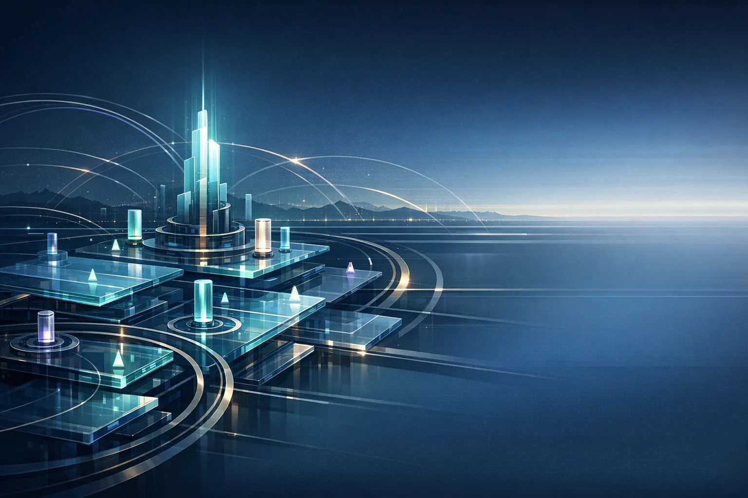 A calm intelligence cockpit with layered daily AI signals rendered in auraboros site colors.